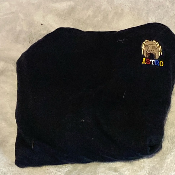 Travis Scott Astro world size large men’s black hoodie - Picture 3 of 5